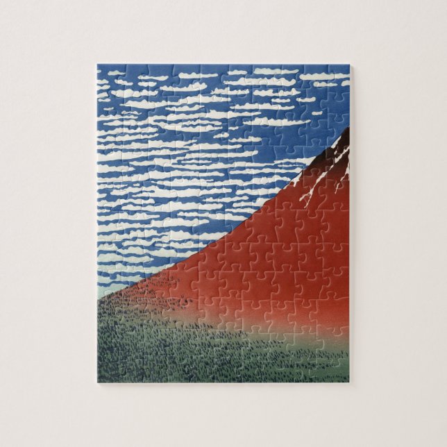 Quebra-cabeça Mount Fuji Volcano Japan Painting (Vertical)