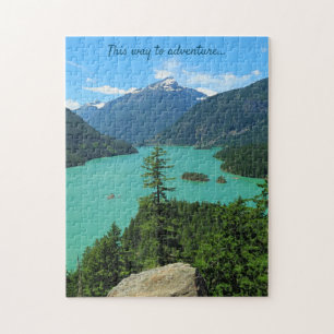 Quebra-cabeça Mountain Lake Scenery em North Cascades WA
