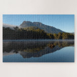 Quebra-cabeça Mountain reflections in the lake, 1014 pieces<br><div class="desc">On a crisp, but beautiful morning I came across lake Rosebery in Tasmania, Australia. The water was perfectly still and the reflections of the mountain, trees and morning fog are just perfect. The reflections will take your breath away. This picturesque lake is surrounded by myrtle, sassafras and eucalypt forests. Exploring...</div>