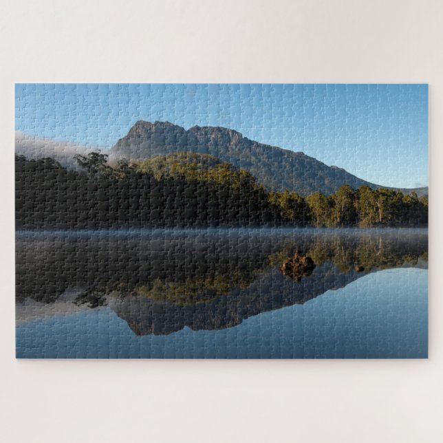 Quebra-cabeça Mountain reflections in the lake, 1014 pieces (Horizontal)