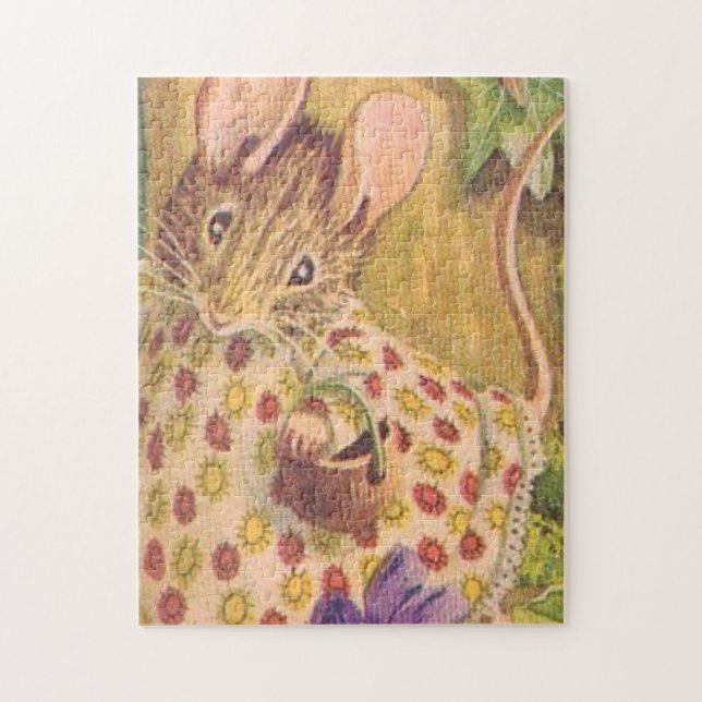 Quebra-cabeça Mouse de algodão - Beatrix Potter (Vertical)
