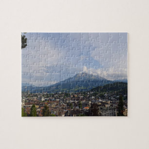 Quebra-cabeça Mt. Pilatus - Luzerna, Suiça - 8x10 - 110 pc