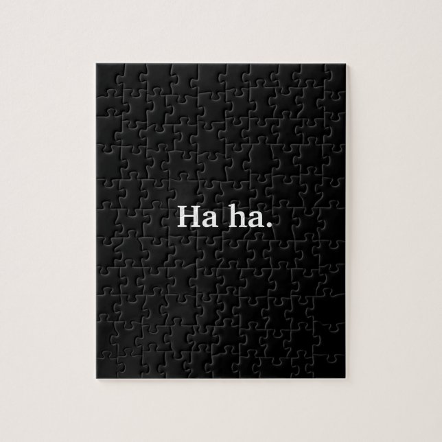 Quebra-cabeça Muito Engraçado, Quase Tudo Preto Ha Ha Ha (Vertical)