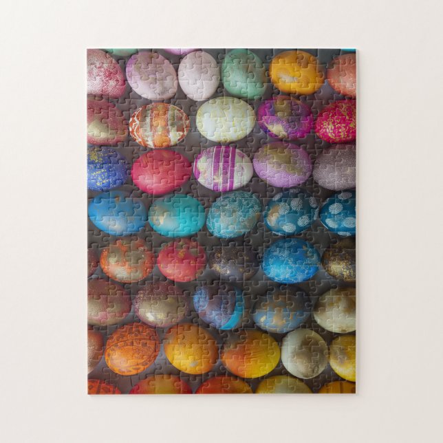 Quebra-cabeça Muitos ovos de Páscoa coloridos (Vertical)