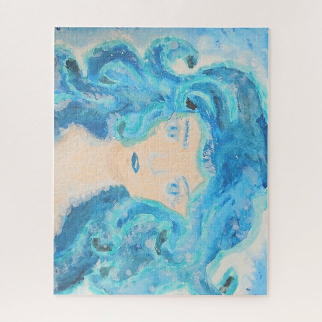 Quebra-cabeça Mulher-água (Vertical)