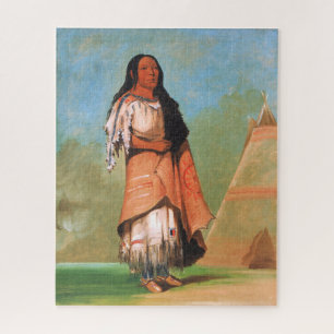 Quebra-cabeça Mulher americana Blackfoot George Catlin