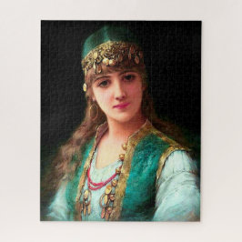 Quebra-cabeça Mulher cigana vitoriana elegante boho bellydancer