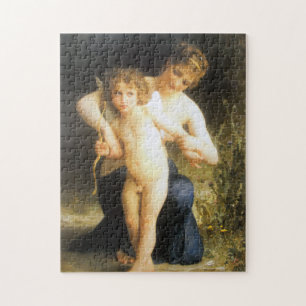 Quebra-cabeça Mulher com Cupido, Bouguereau
