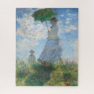 Quebra-cabeça Mulher com Parasol, Madame Monet e seu filho