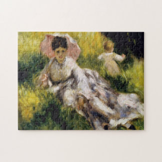 Quebra-cabeça Mulher com Parasol Renoir Fine Art