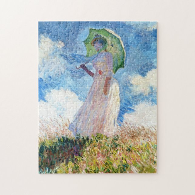 Quebra-cabeça Mulher com uma mulher de Parasol Claude Monet uma  (Vertical)