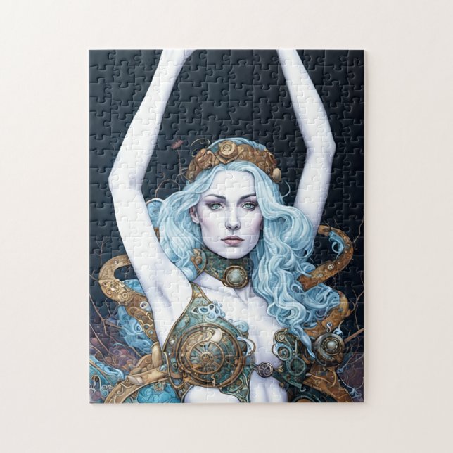 Quebra-cabeça Mulher Dançando Steampunk (Vertical)