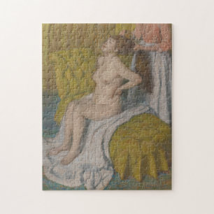 Quebra-cabeça Mulher de Edgar Degas que tem seu cabelo