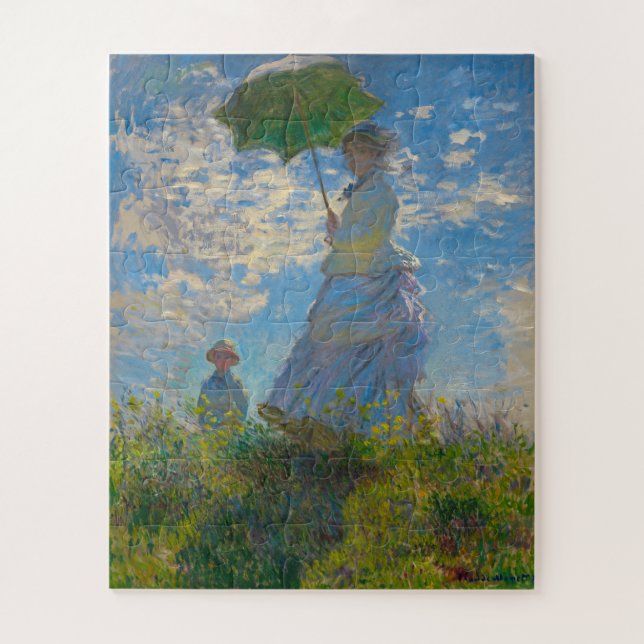 Quebra-cabeça Mulher de Monet com Parasol (Vertical)
