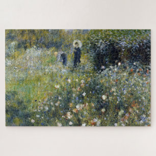 Quebra-cabeça Mulher de Parasol em Jardim por Auguste Renoir