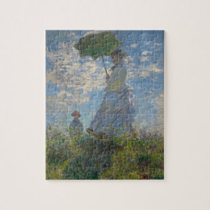 Quebra-cabeça Mulher De Pintura De Monet Famosa Com Parasol