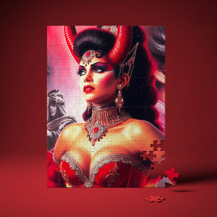 Quebra-cabeça Mulher Diabólica Vintage