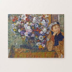 Quebra-cabeça Mulher e Vase das Flores, Edgar Degas