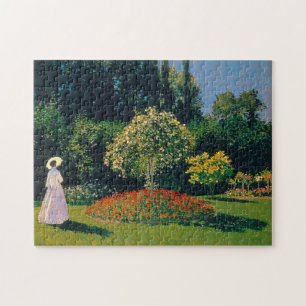 Quebra-cabeça Mulher em jardim, Monet