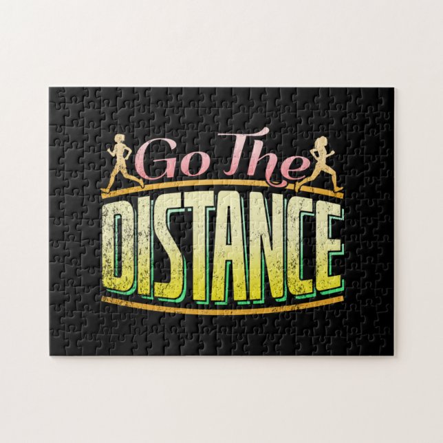 Quebra-cabeça Mulher em Longa Distância - Maratona Runner (Horizontal)