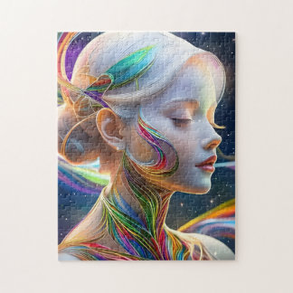 Quebra-cabeça Mulher Encantadora Caráter Mulher Ill