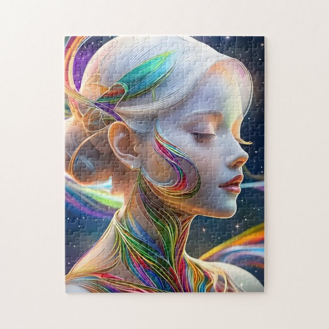 Quebra-cabeça Mulher Encantadora Caráter Mulher Ill (Vertical)