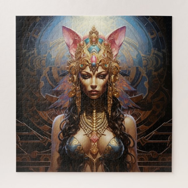 Quebra-cabeça Mulher Esfinge (Vertical)