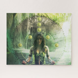 Quebra-cabeça Mulher Espiritual da Fantasia Scifi