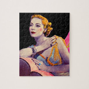 Quebra-cabeça mulher glamourosa de 1937
