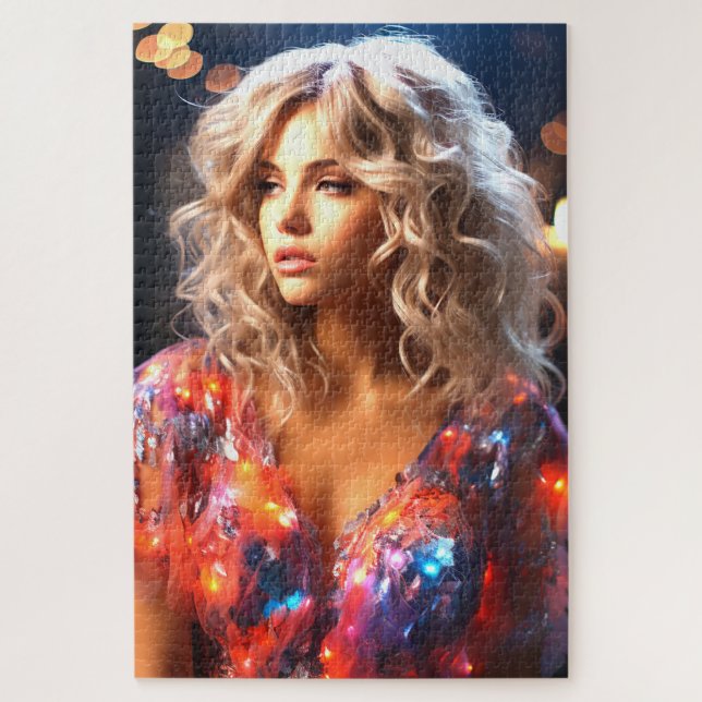 Quebra-cabeça Mulher IA (Vertical)