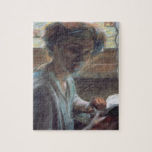 Quebra-cabeça Mulher Leitura, 1909 (óleo em canvas)