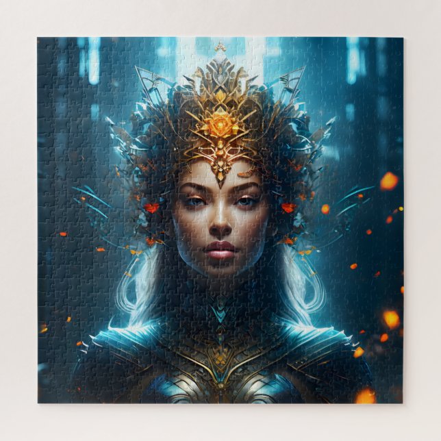 Quebra-cabeça Mulher mágica fantasista (Vertical)