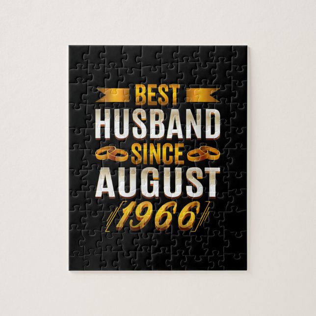 Quebra-cabeça Mulher Melhor Marido Desde agosto de 1966 - Engraç (Vertical)