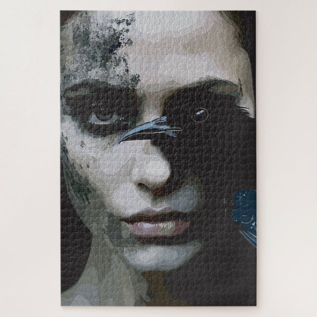 Quebra-cabeça Mulher misteriosa com Raven (Vertical)