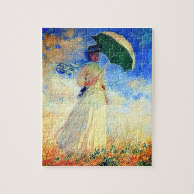 Quebra-cabeça Mulher Monet com Parasol à Direita (Vertical)