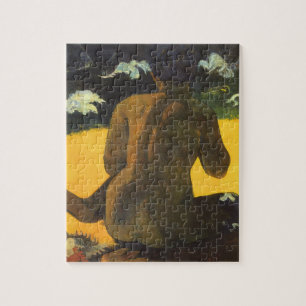 Quebra-cabeça Mulher pelo mar por Paul Gauguin, belas artes do