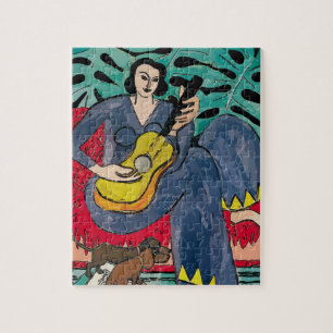 Quebra-cabeça Mulher, Sapos, Guitarra Matisse Stule