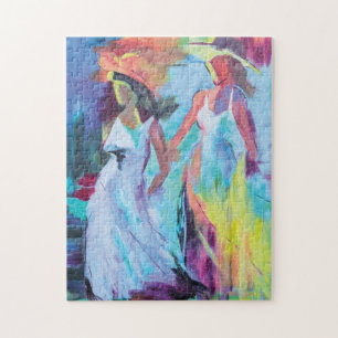 Quebra-cabeça Mulheres Abstrato coloridas