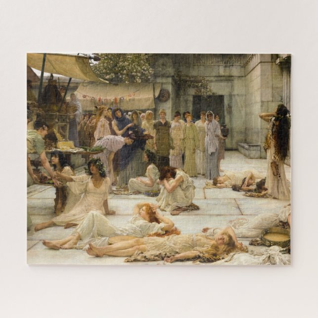 Quebra-cabeça Mulheres de Amphissa por Lawrence Alma-Tadema (Horizontal)