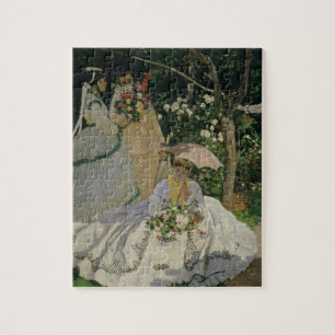 Quebra-cabeça Mulheres de Claude Monet no jardim