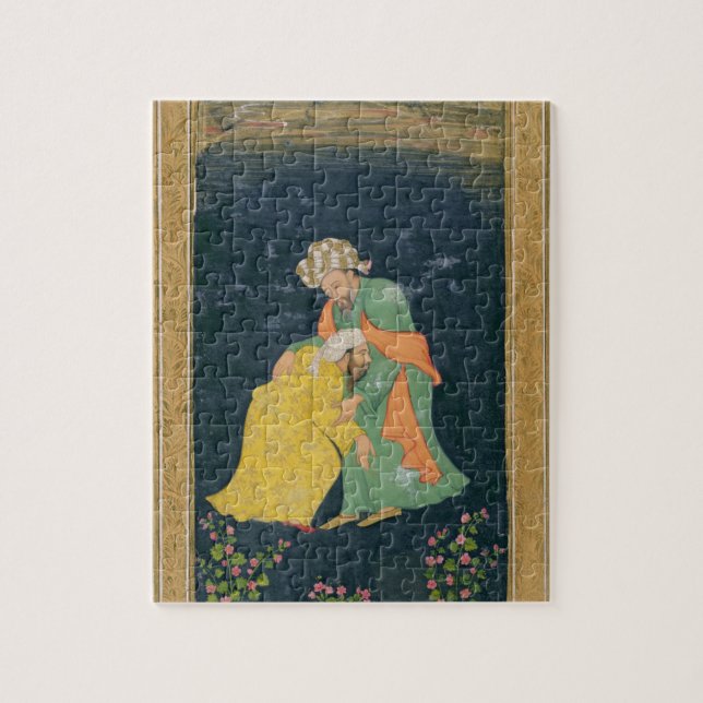 Quebra-cabeça Mulllah que curva-se para baixo a um homem no (Vertical)