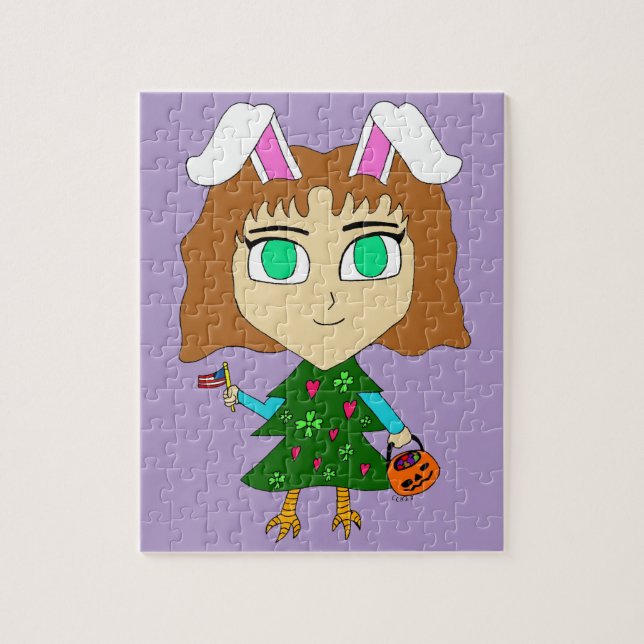 Quebra-cabeça Multi Feriado Chibi (Vertical)