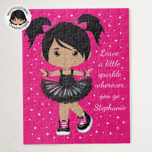 Quebra-cabeça Multicultura Sparkle Girl Personalizada