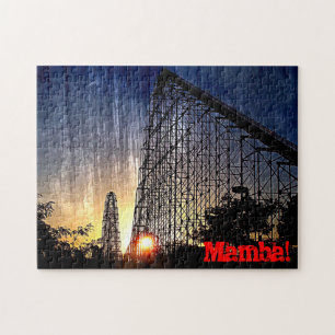 Quebra-cabeça Mundo do roller coaster da mamba do divertimento