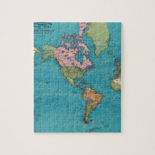 Quebra-cabeça Mundo, Projeção do Mercator