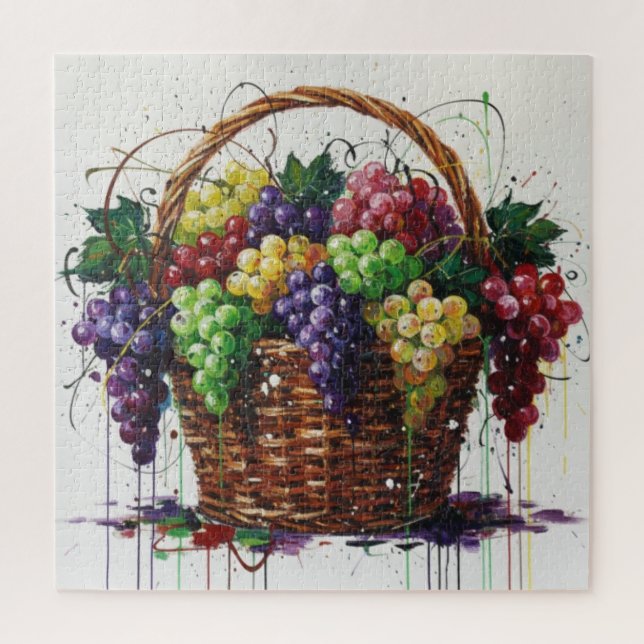 Quebra-cabeça Murmurios de Uvas de Outono (Vertical)