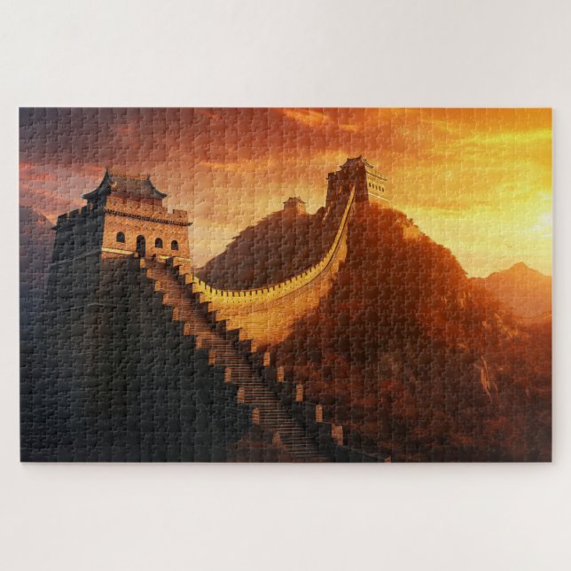 Quebra-cabeça Muro excelente da China Sunset Jigsera Quebra-cabe (Horizontal)
