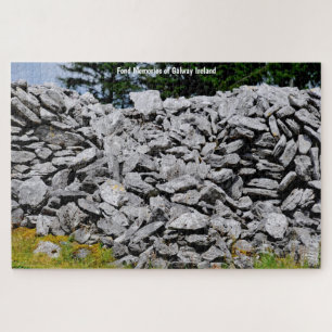 Quebra-cabeça Muros de Pedra Inisheer Ilhas Aran Galway Irlanda.