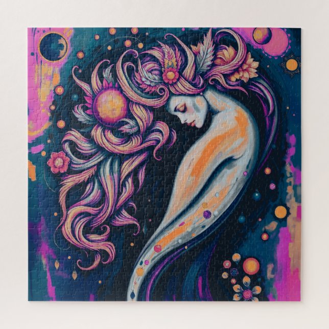 Quebra-cabeça Musa Cosmica Mística (Vertical)