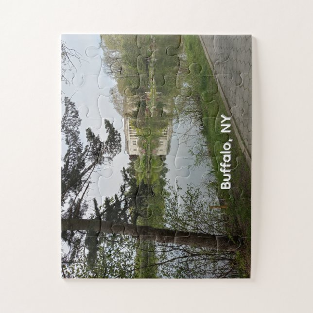 Quebra-cabeça Museu de História de Buffalo Reflexões (Vertical)